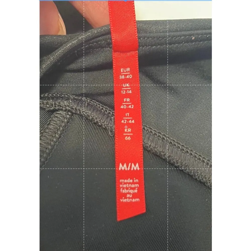 SPANX Women's Faux Leather Leggings Shaping Lifting Compression Black sz. M - Image 6