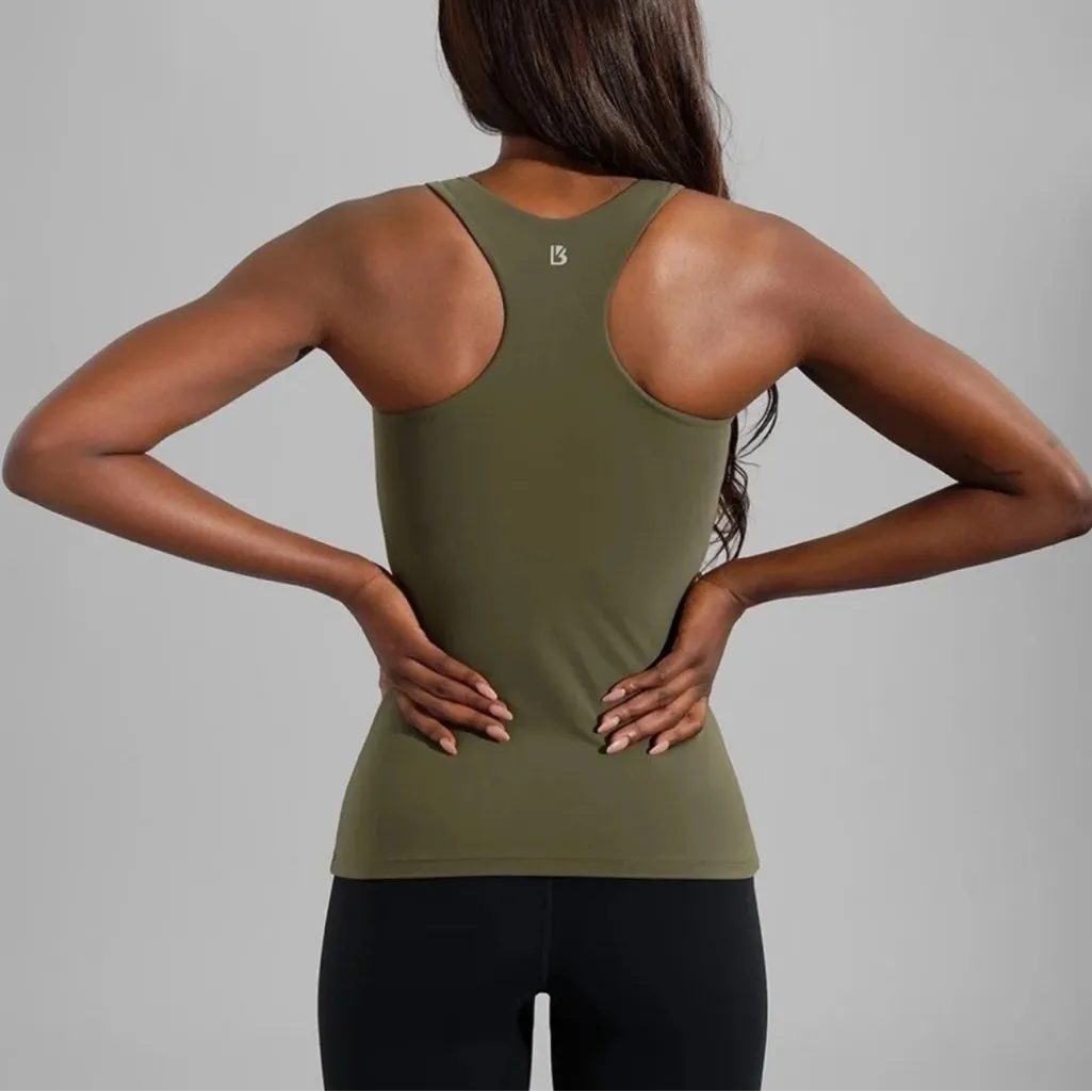 BuffBunny Green Racerback Foundation Tank Top - Image 2