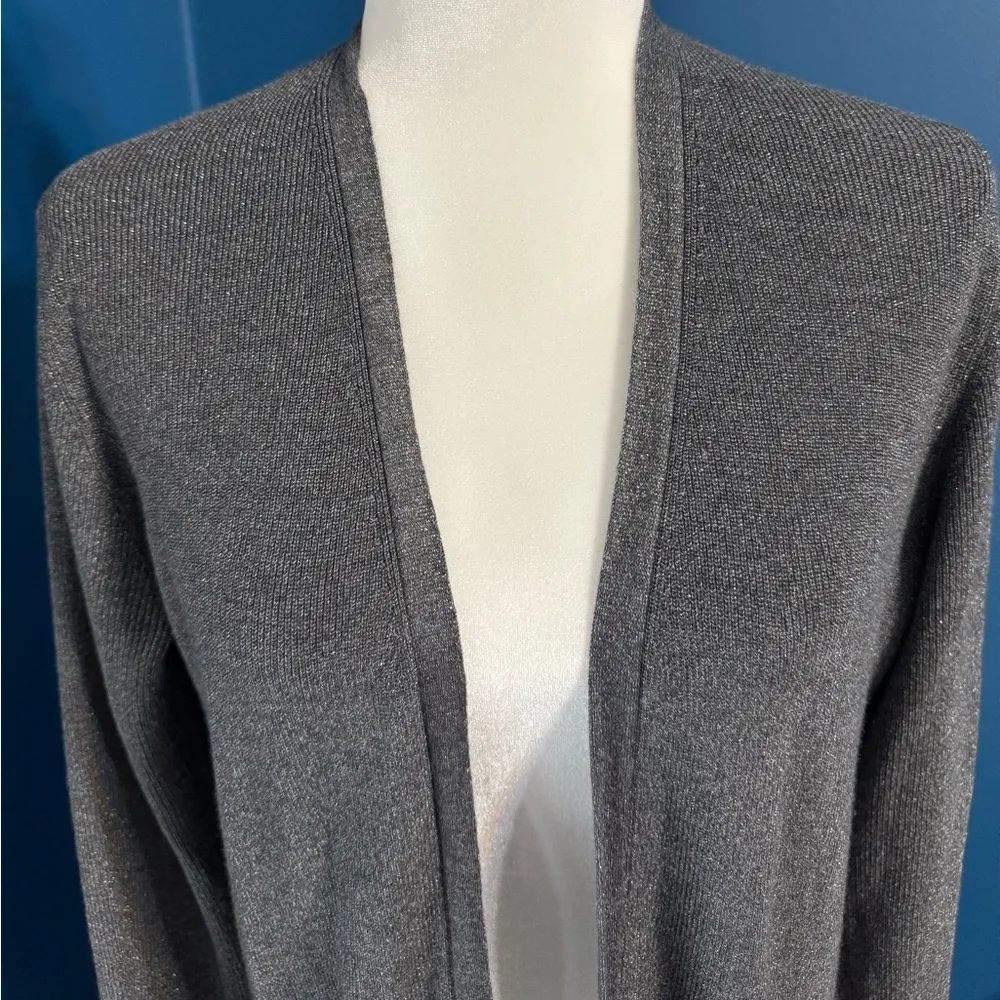 Sparkly Lightweight Duster Dark Grey Size S - Image 12