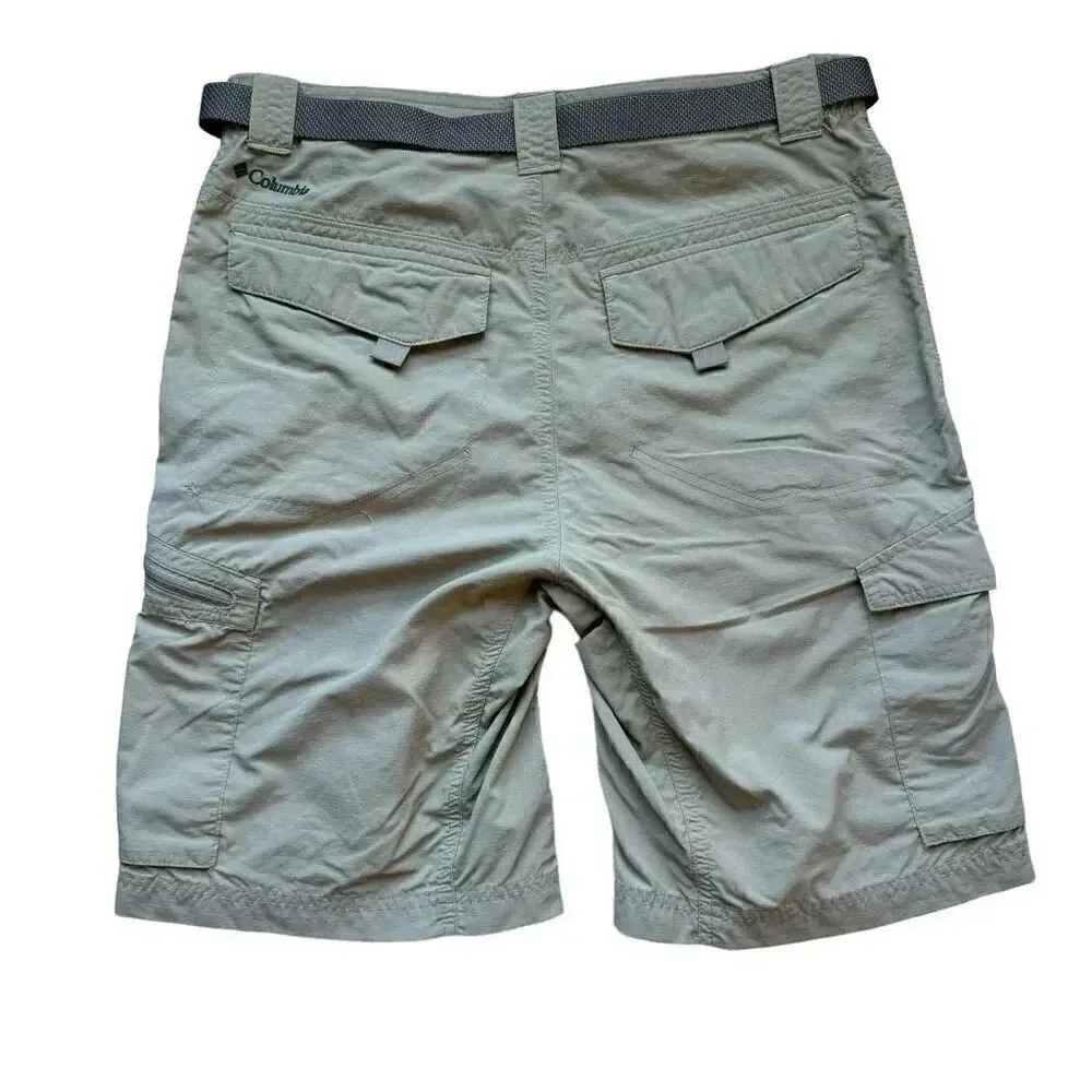 Columbia Sportswear Tan Beige Cargo Shorts Belt  Lightweight Omni Shade Sun Prot - Image 5