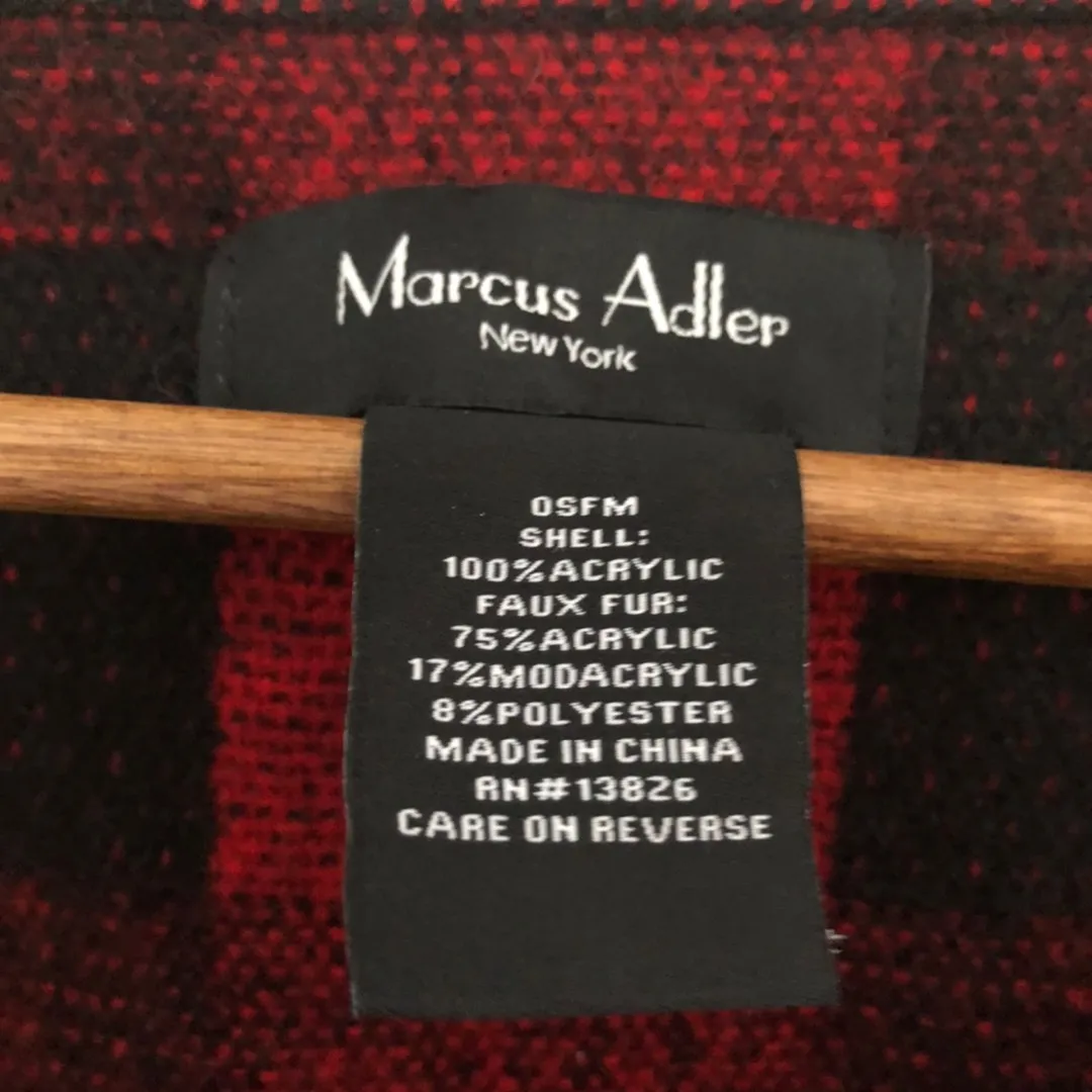 Plaid Poncho Sweater - Image 5