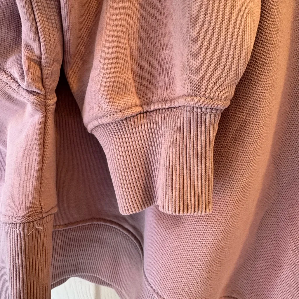 Gymshark Lavender Cropped Half Zip Pullover Women’s Medium - Image 8