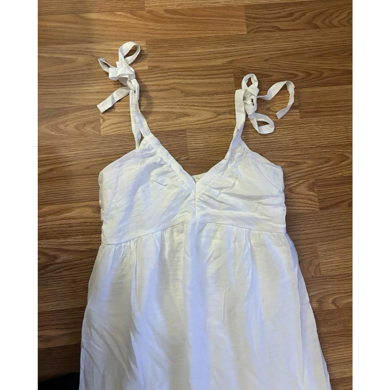 Express White Ruffled Tiered Maxi Dress Size Medium - Image 4