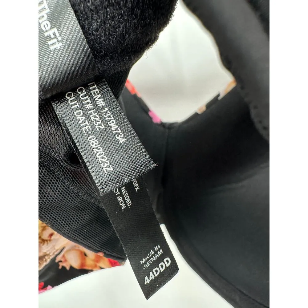 Torrid Dream Wire-Free Bra Women 44DDD Black Floral Cupid Comfort Everyday - Image 5