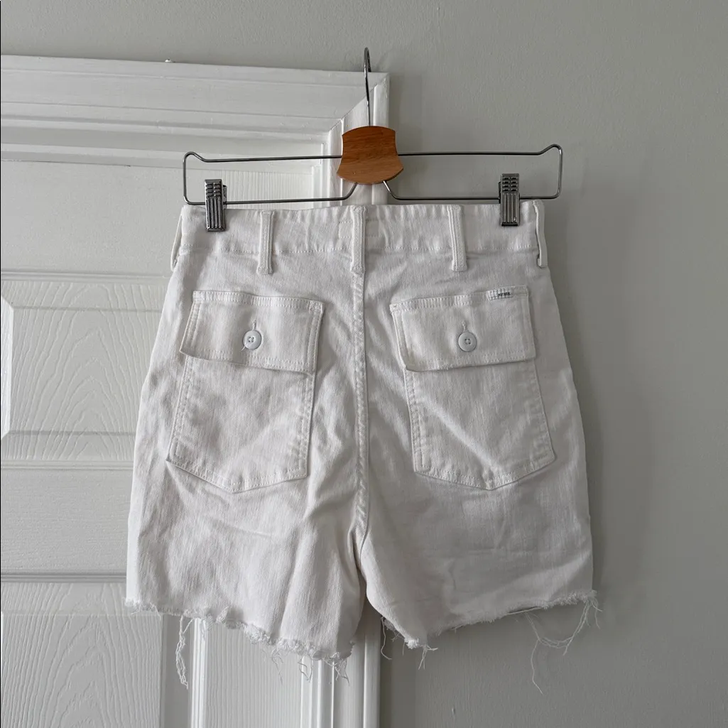 MOTHER Denim Shorts White Size 24 - Image 2
