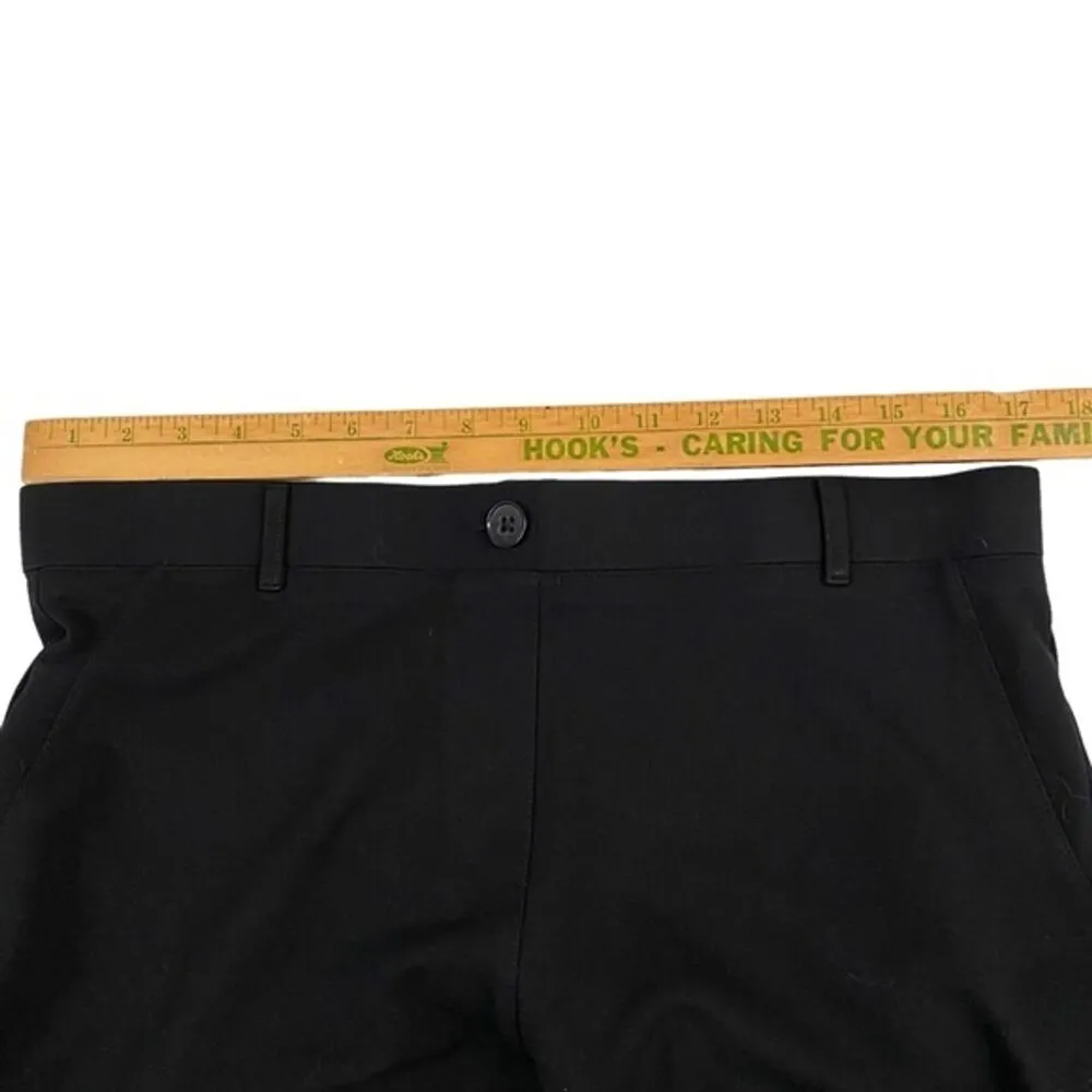 Betabrand Women’s XL Petite Straight-Leg Classic Dress Pant Yoga Pants Black - Image 4