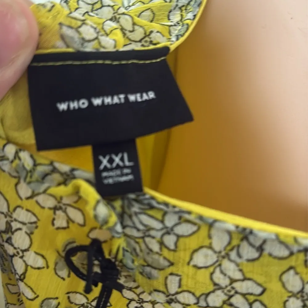 Who What Wear NWT Yellow floral Maxi Dress Women plus Size XXL waist tie - Image 6