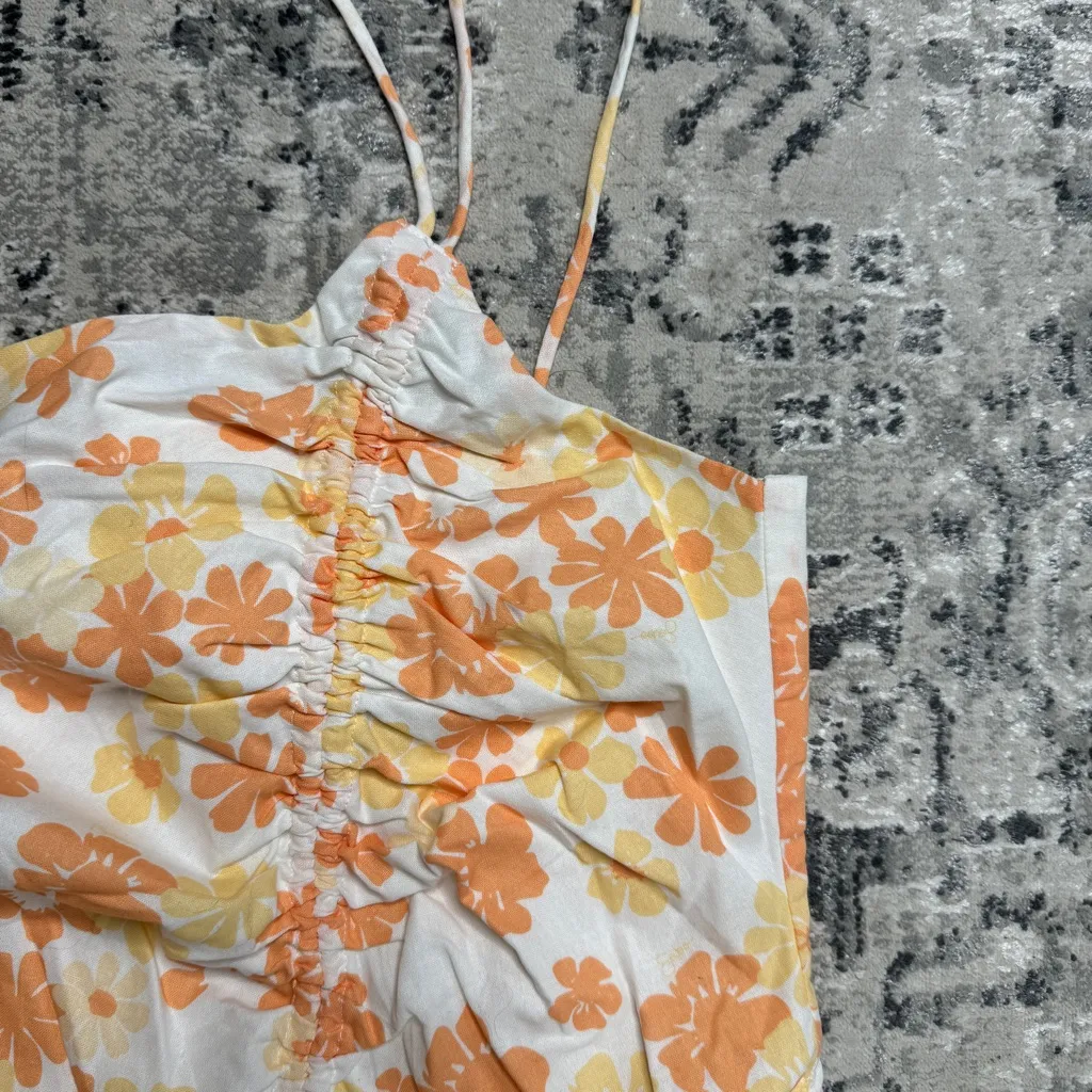 NEW Sabo Skirt Kani Asymmetric Dress Floral Print Cinched size M Medium NWT - Image 8