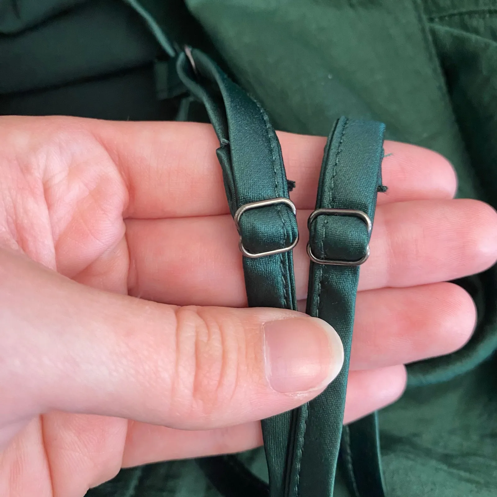 Current Air Elias Mini Dress Pleated Shoulders in jewel green Size‎ Large - Image 7