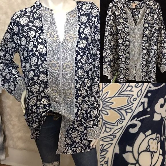 White Stag Slit bottom Chiffon Top - Image 2