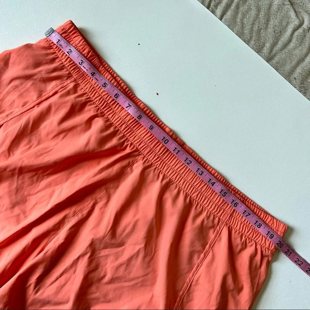 ATHLETA Plus Size Mesh Racer Run 4” Island Coral Breathable Short - Image 11