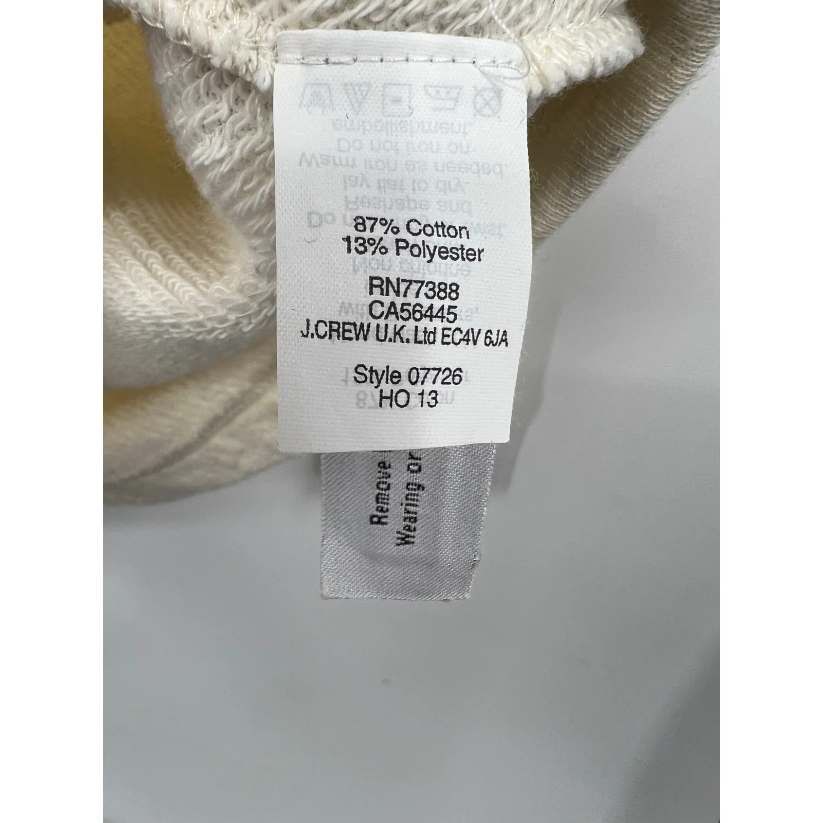 J Crew Sweatshirt Womens Crewneck Pullover Sweater Jewels Embellished Ivory‎ XS - Image 4