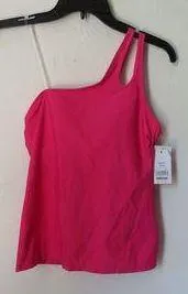 Time and Tru Women's Cutout One Shoulder Tankini Top Swimsuit - Image 5