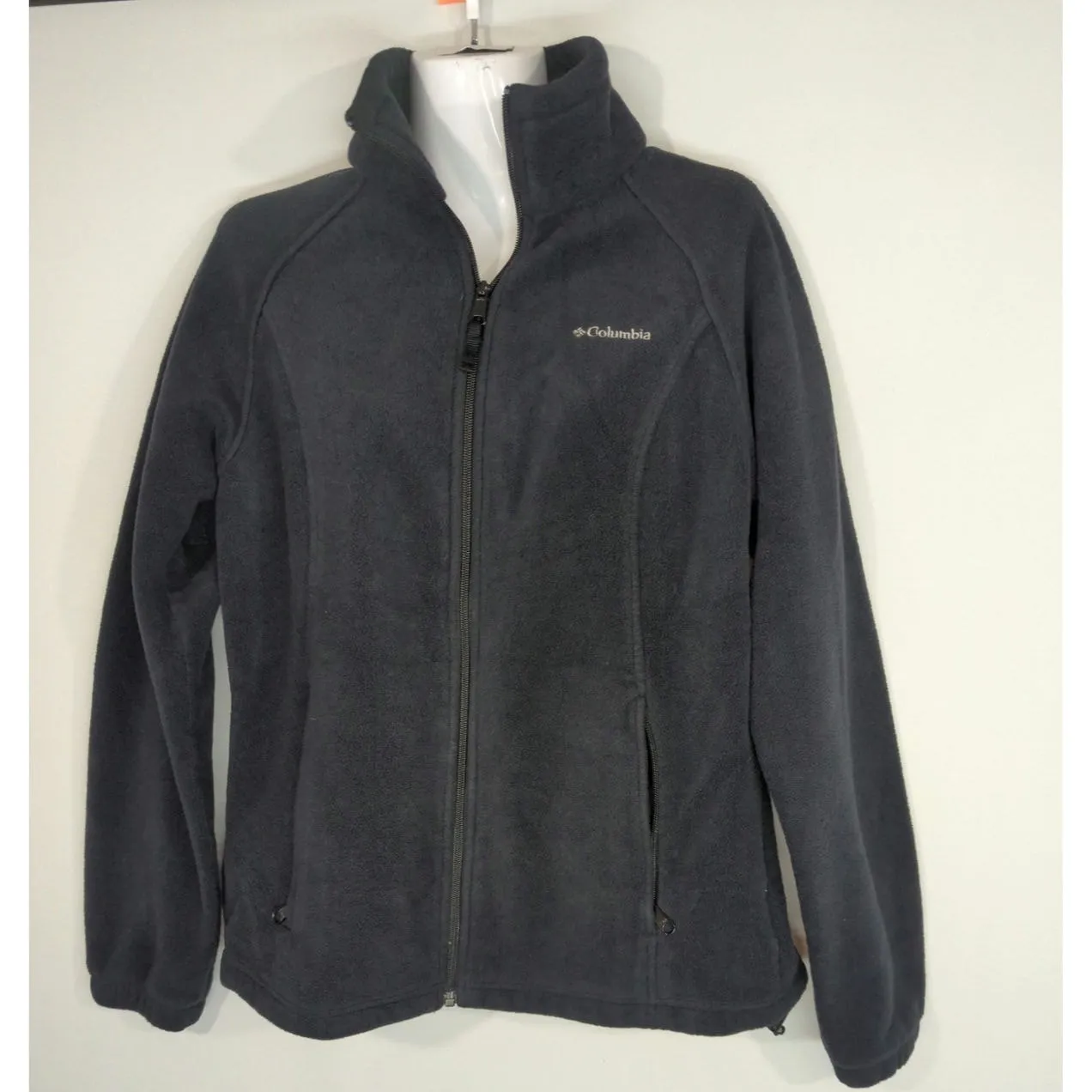 Columbia Benton Springs Full Zip Fleece Black Jacket Women's L Breathable Warm - Image 2