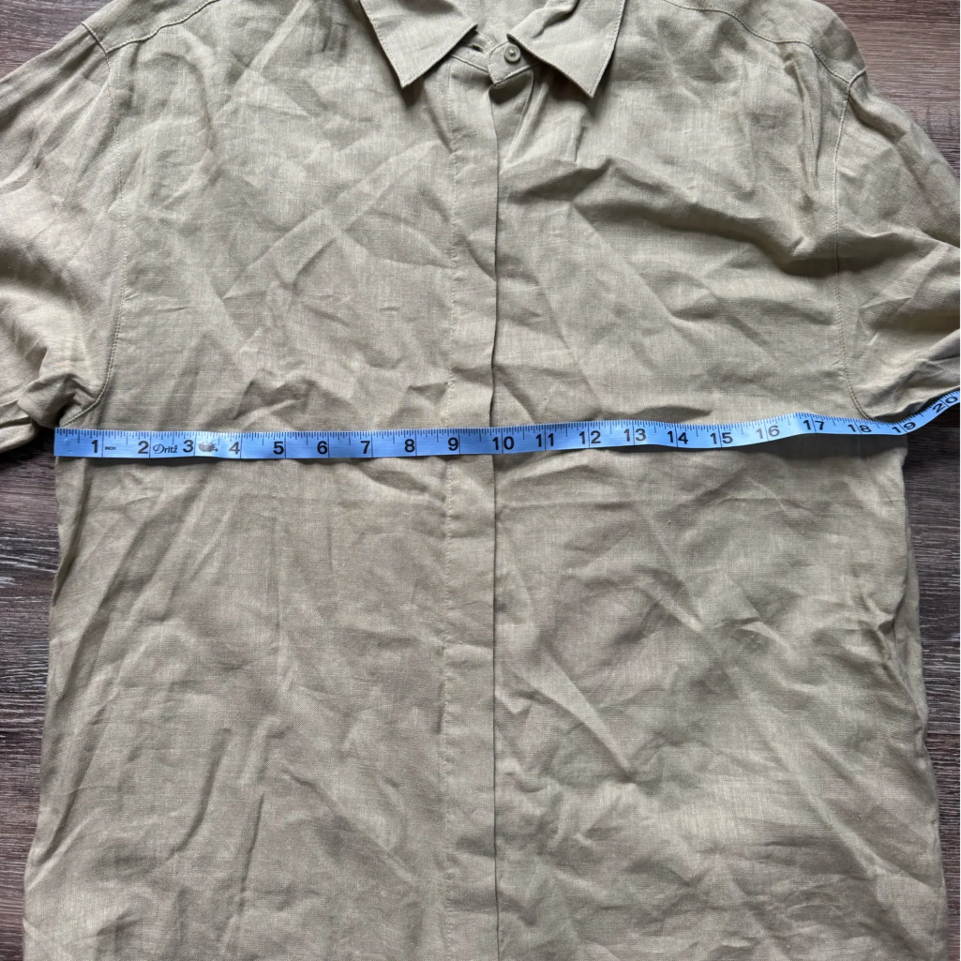 Express Boyfriend Portofino Light Green Long Sleeve Shirt XS - Image 3