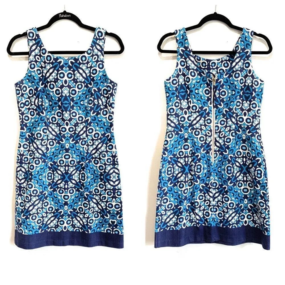 Just...Taylor Dress Blue‎ Print Blue Size 6 - Image 2