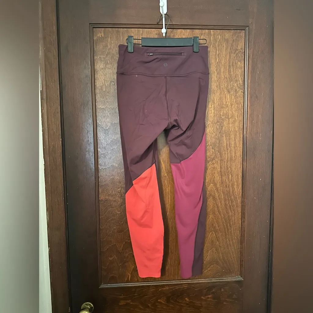 Athleta Asym Colorblock Tight in Plush Supersonic Size S - Image 3