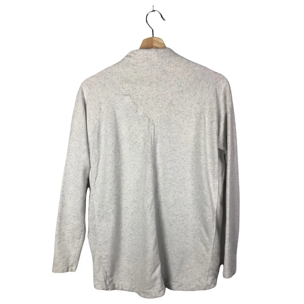Athleta Light Gray Nirvana Wrap Cardigan Sweater S - Image 4