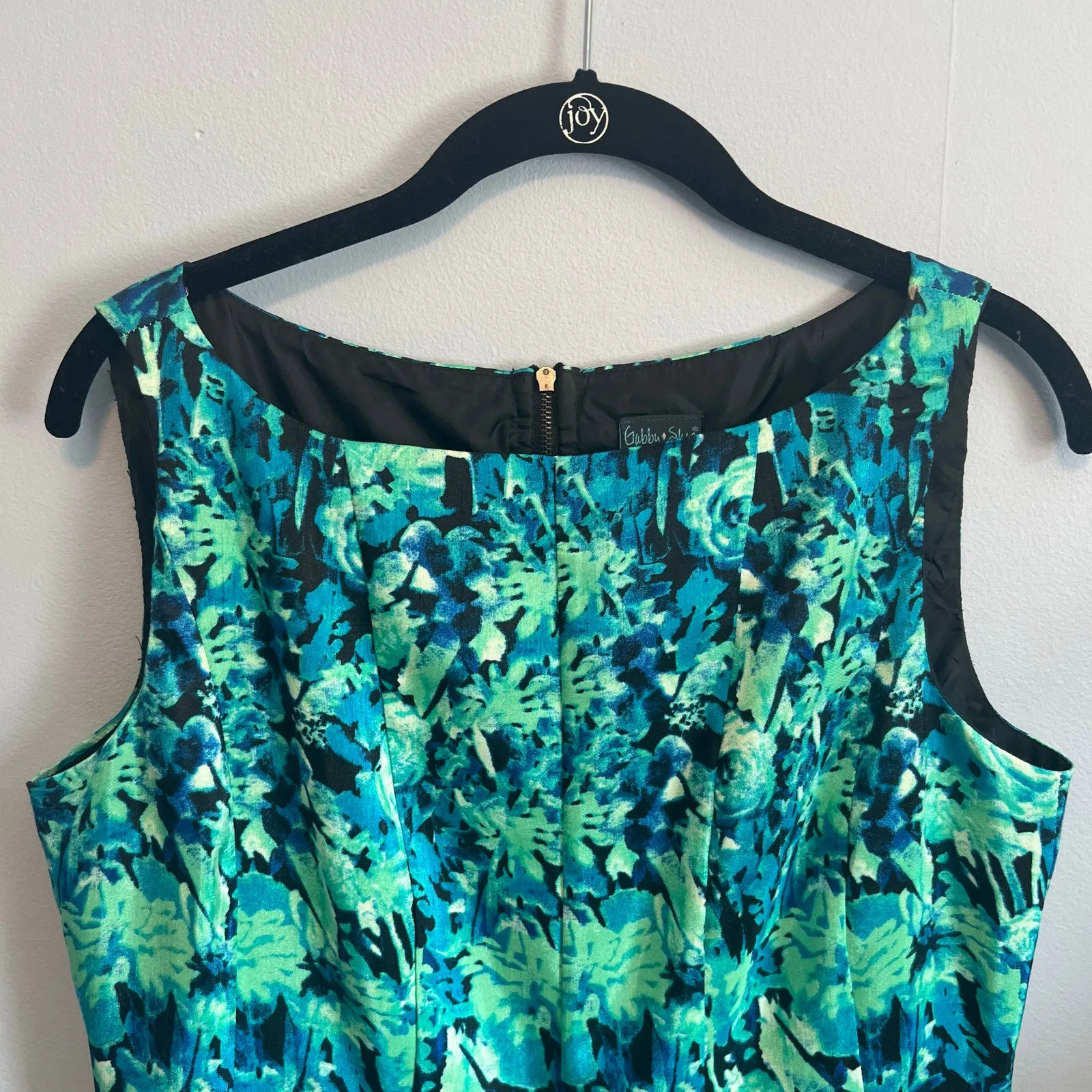 Gabby Sky Fit and Flare Sleeveless Ombré Floral Dress Size 8 - Image 2