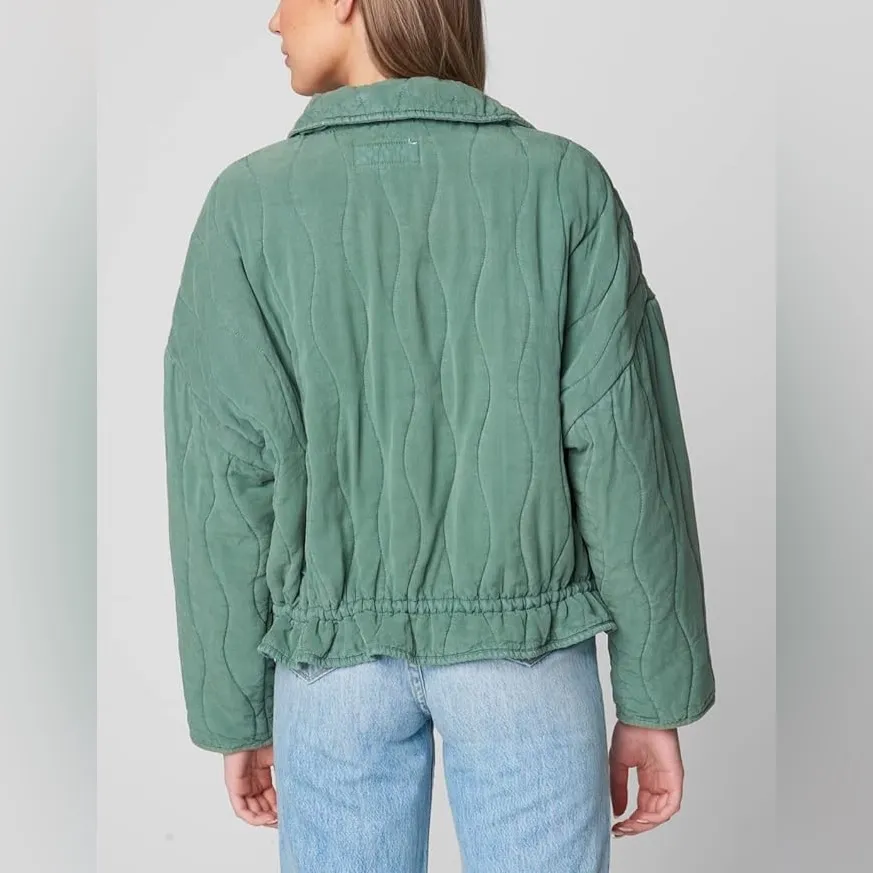 BLANKNYC Cuffed Green Jacket in Tumors‎ Travel - Image 3