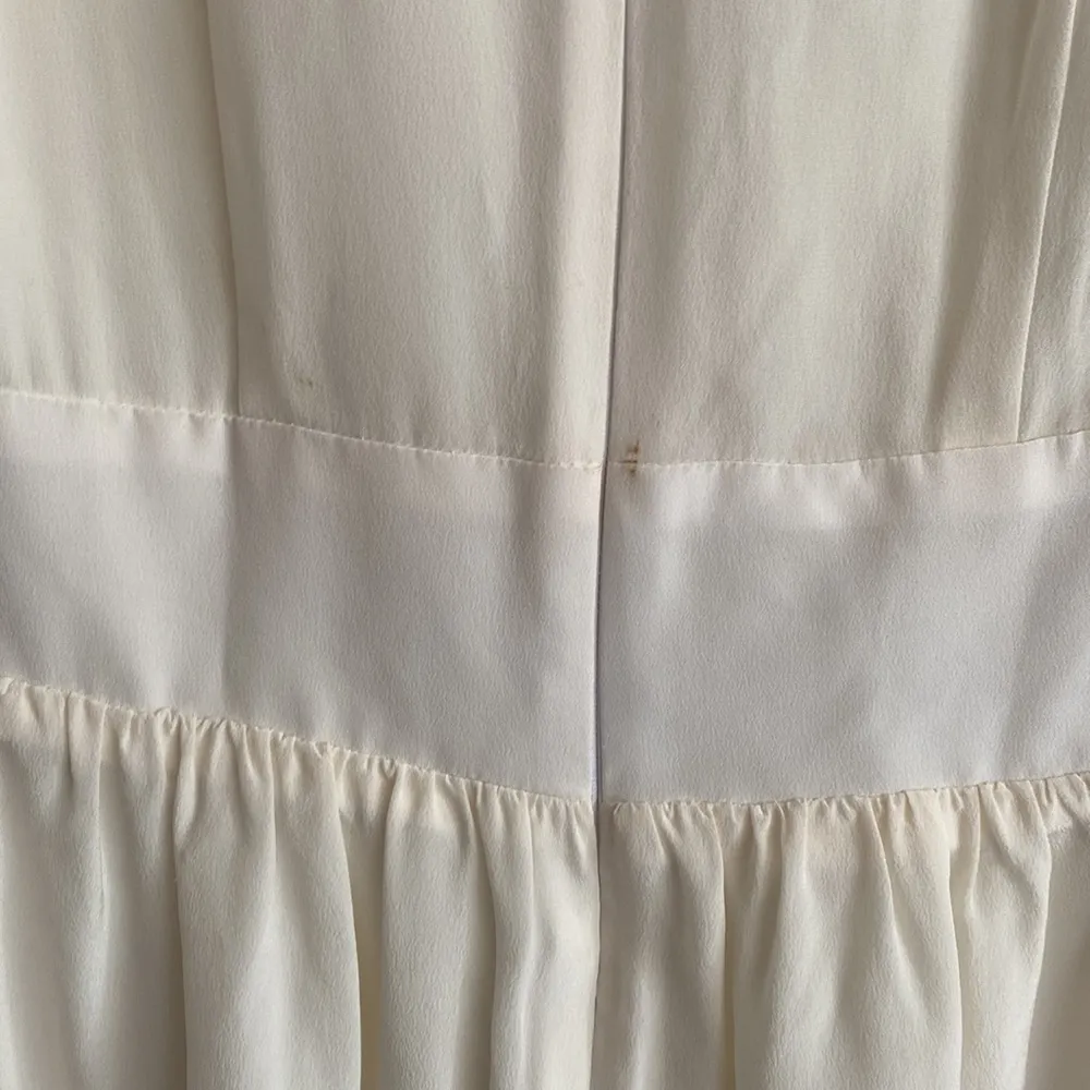 Stone Cold Fox Cream Silky Lace Bohemian Bell Sleeve Dress - Image 6