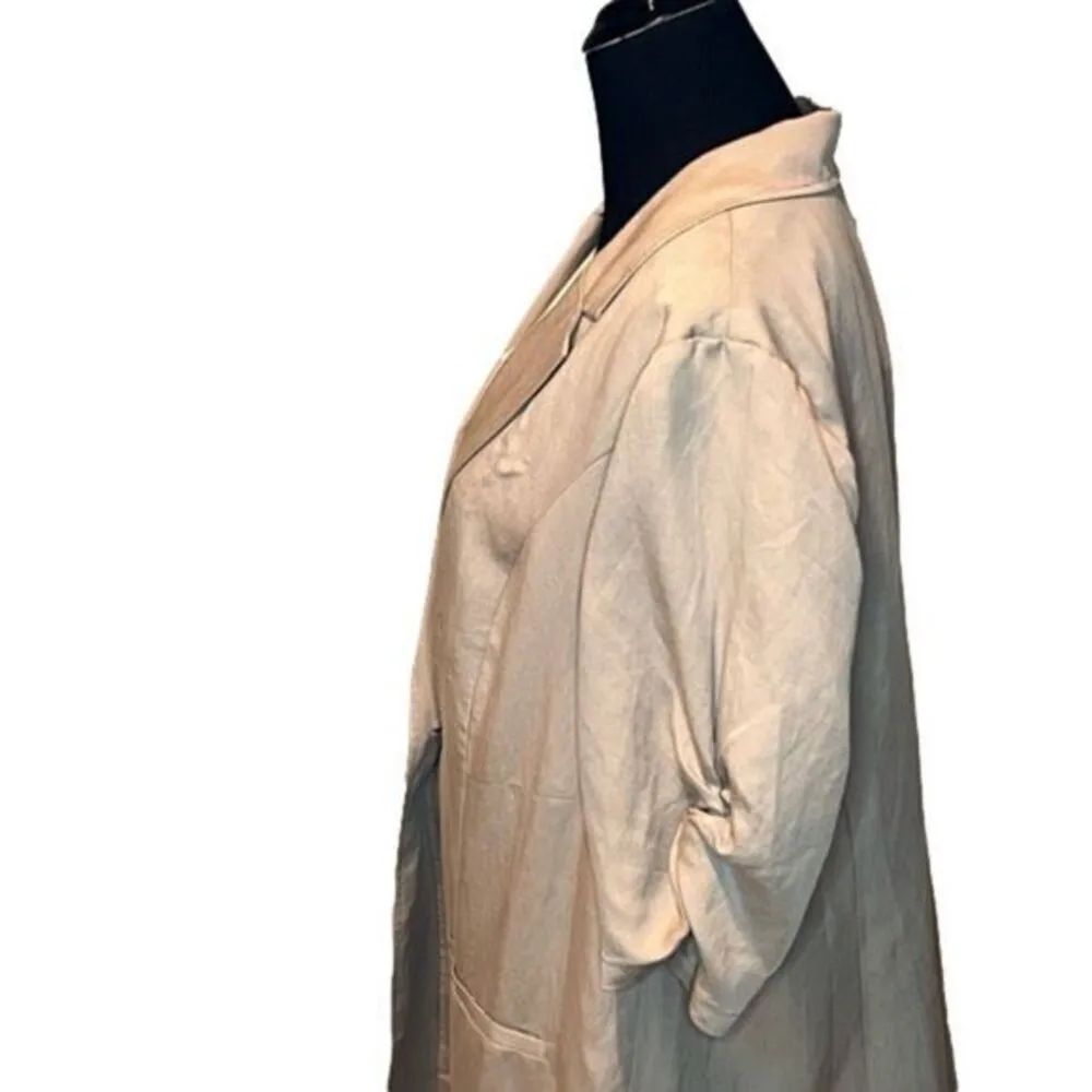 ✨Torrid Studio Linen Sz 2X Cream/Gray Blazer✨ - Image 8