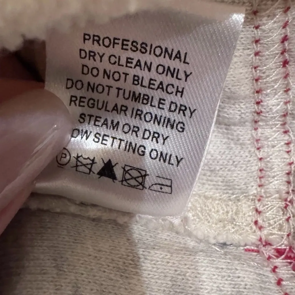 MONSE Cream and Red Hoodie Black Size M - Image 10