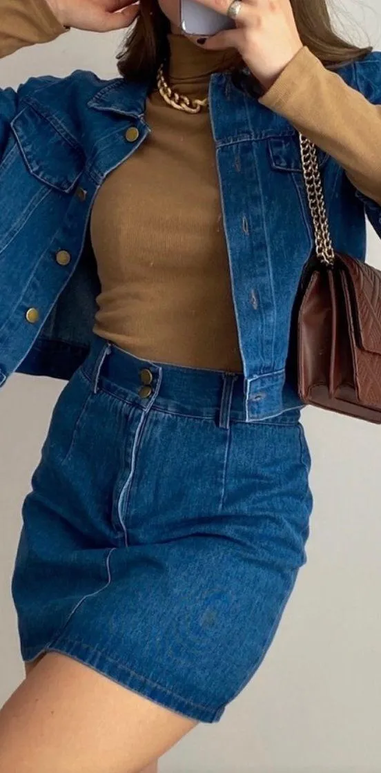 Cider Denim jacket & skirt set - Image 2