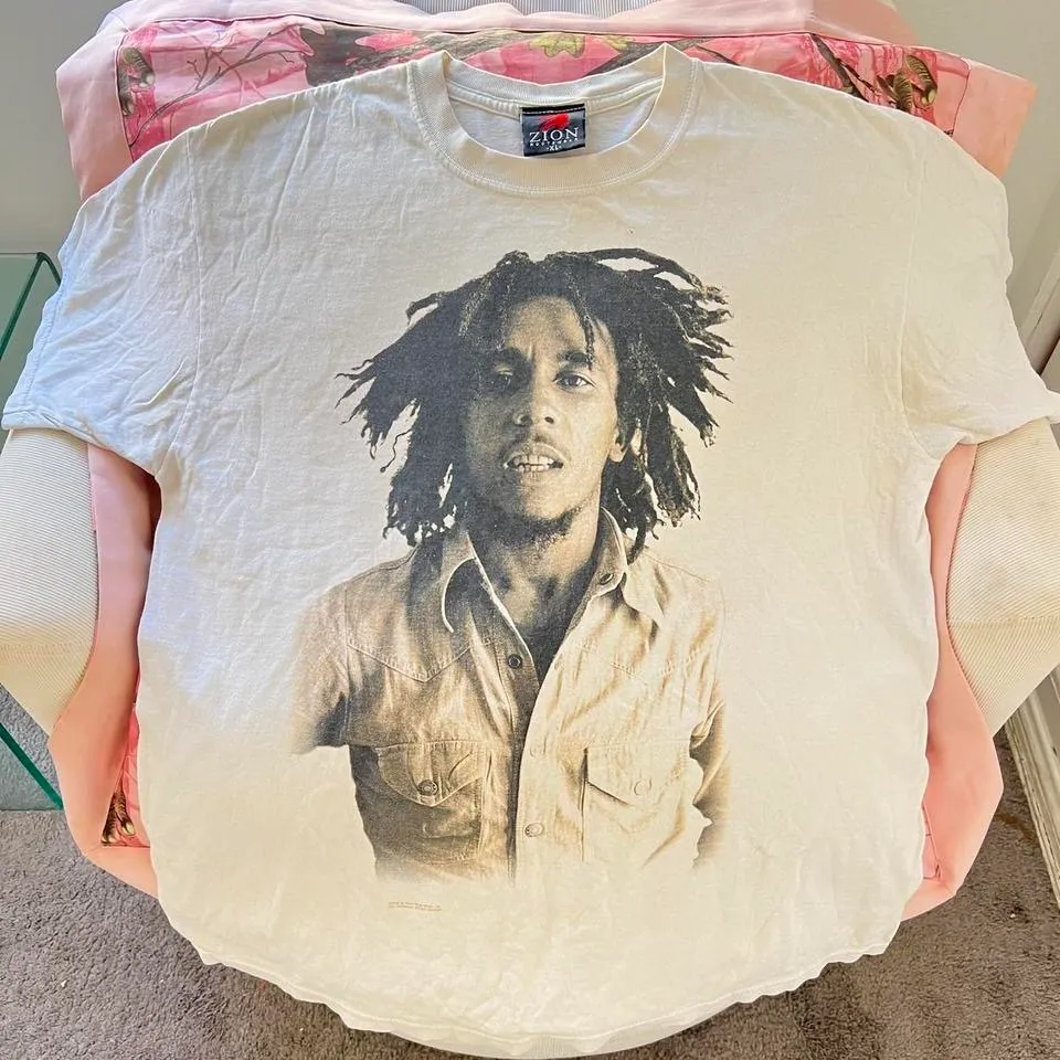 vintage bob marley oversized short sleeve tshirt  - Image 5