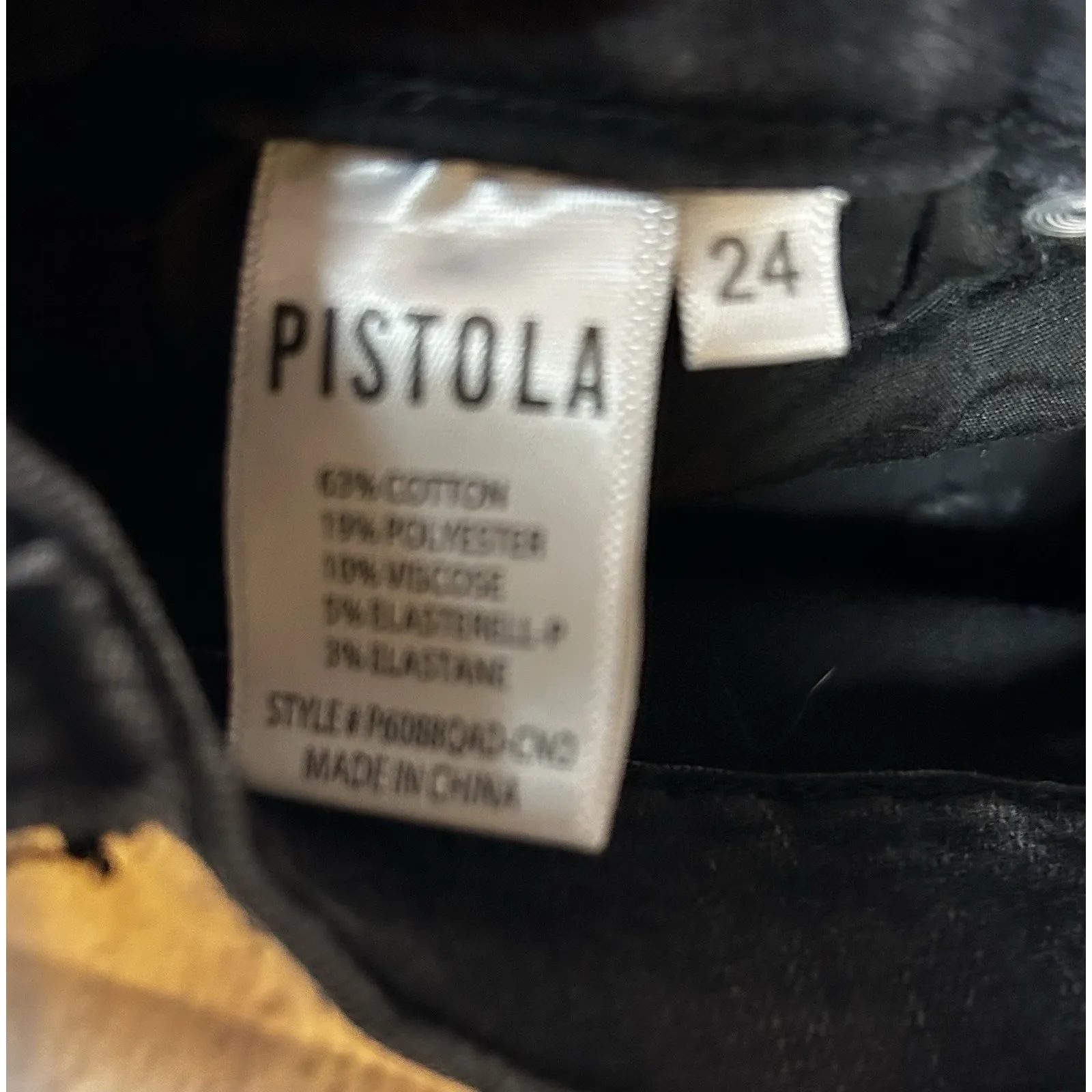 Pistola Lennon High Rise Crop Boot Jeans Raw Hem Coronado Wash Size 24 - Image 6