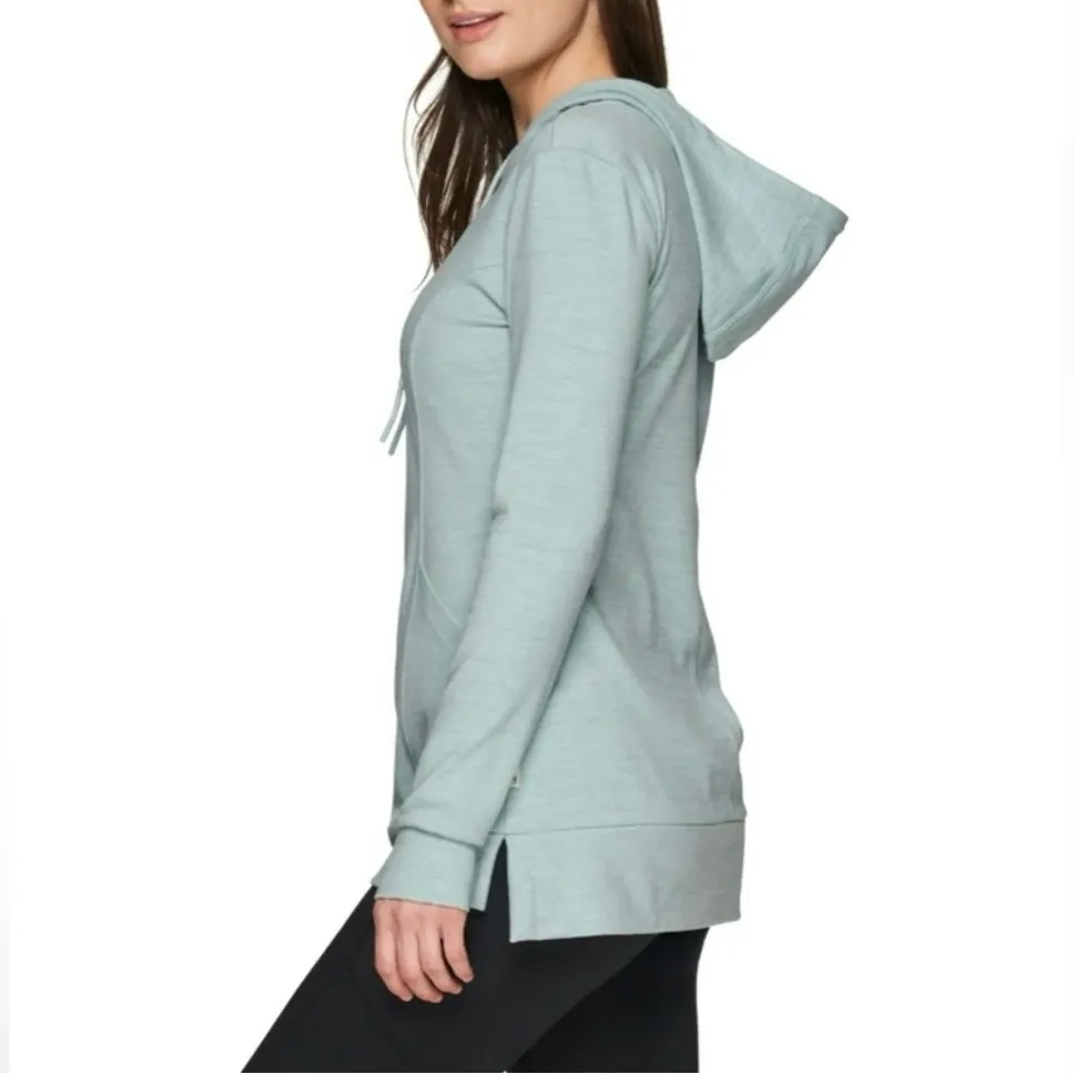 Avalanche Light Blue Lightweight Soft Hoodie Pullover Top with Pockets - Image 2