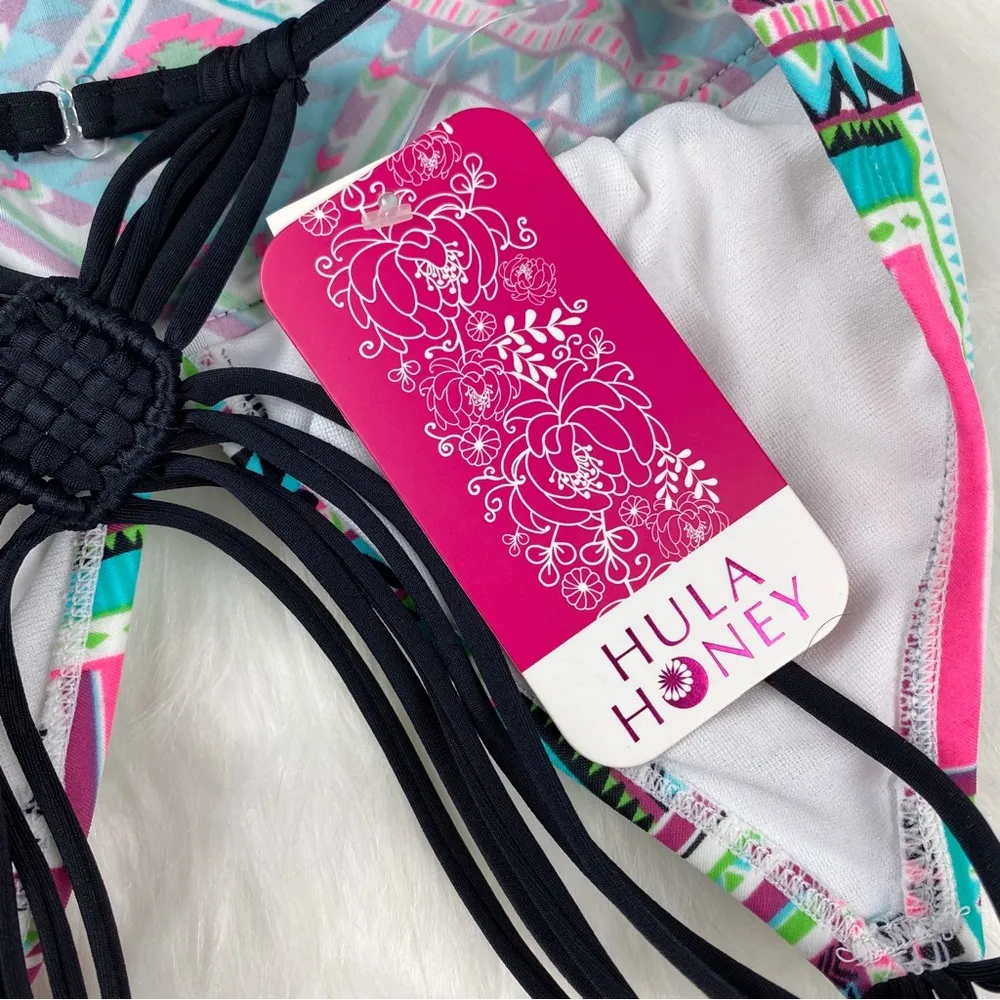 Hula Honey Women's Aztec Print Tankini Top Multicolor Size XS - Image 6