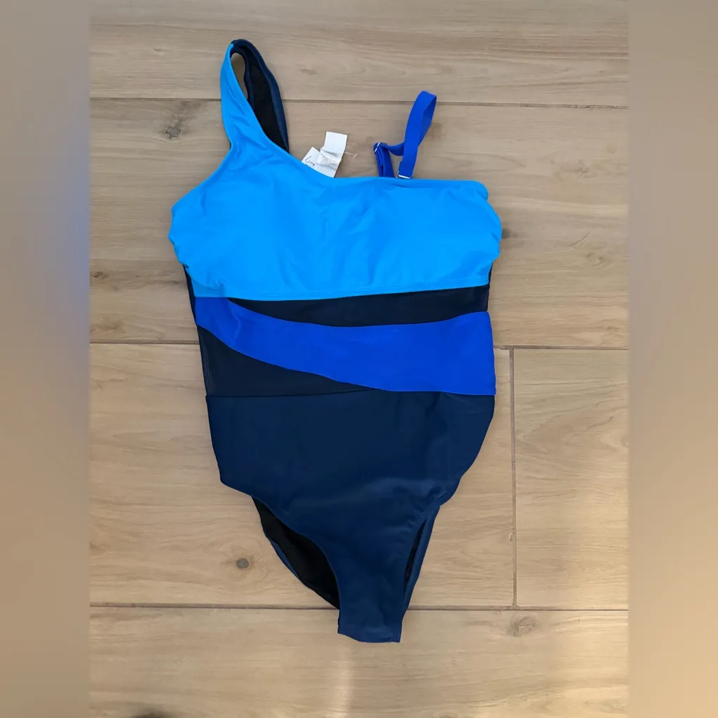 NEW CUPSHE Plus Swimsuit 1 Pc Bathing Suit Mesh Removable Straps Swimwear 0X - Image 3