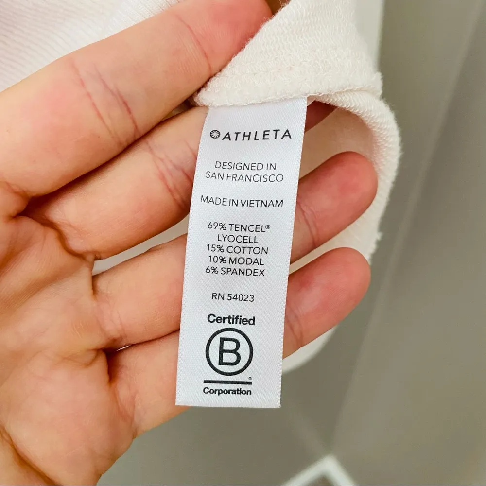 Athleta Turtleneck Long Sleeve Top Pink Sz Small Tall - Image 7