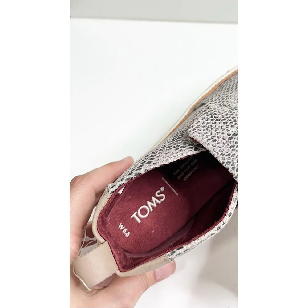 TOMS Paxton Snake Womens Size 5.5 Wide Sneakers Casual Sneaker Shoes - Image 9