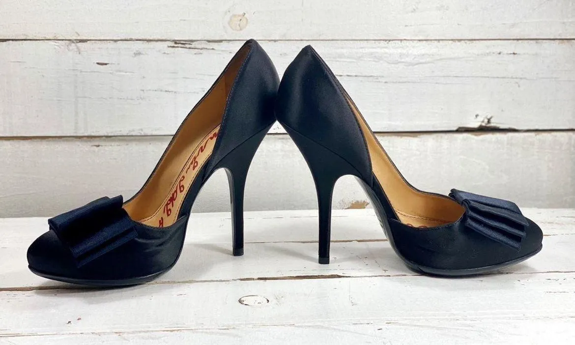 Lanvin Black Satin semi-D’Orsay pumps - Image 3
