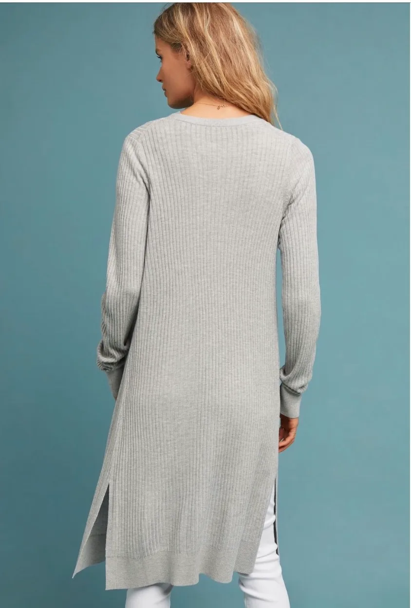 NWOT  Cali Linen Blend Ribbed Cardigan - Image 2