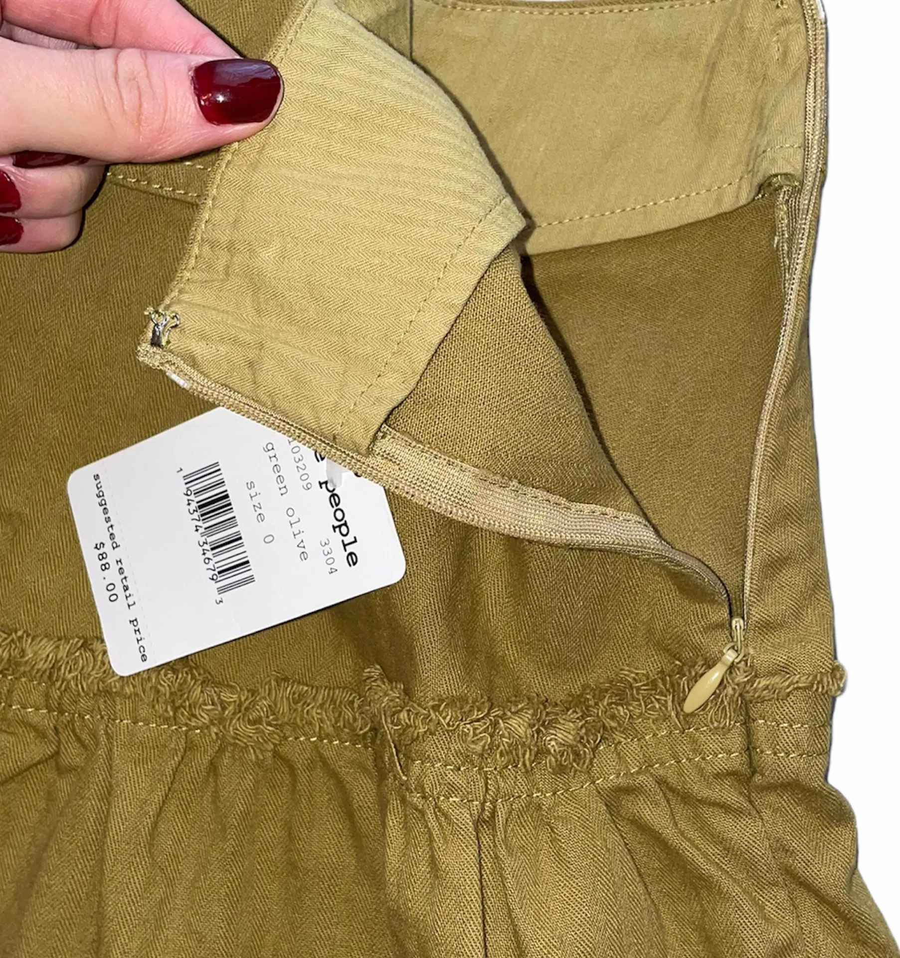 NWT  Positano denim lace up skirt size 0 - Image 10