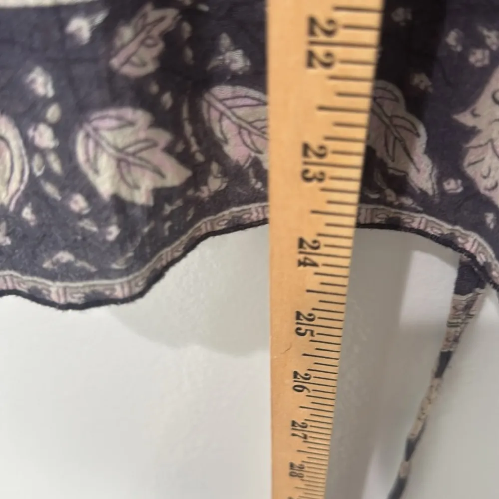 Free People Women's Peasant Top Boho Prairie Cottage-core Summer Casual Sz 12 - Image 6