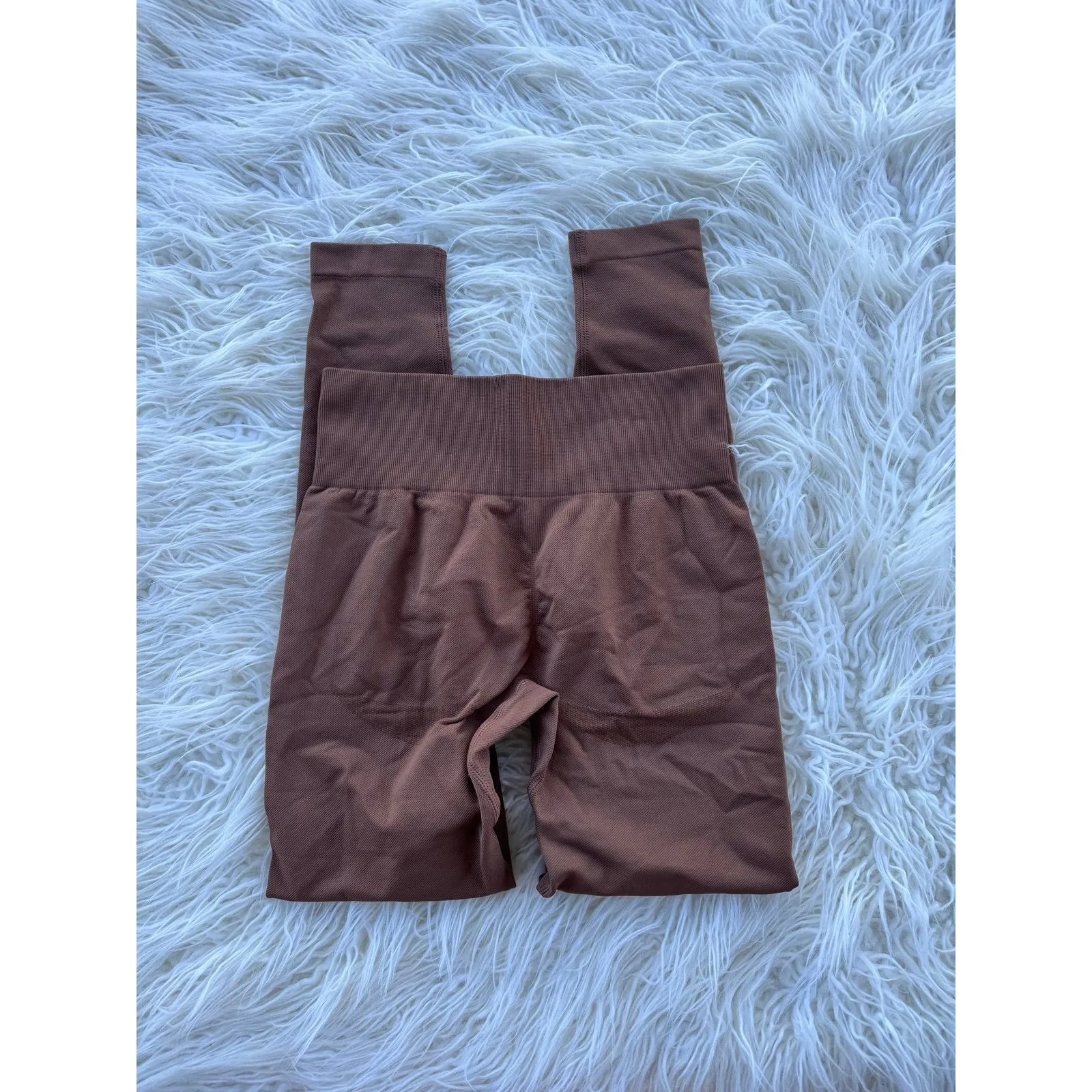 OQQ Leggings Brown Size Small - Image 5