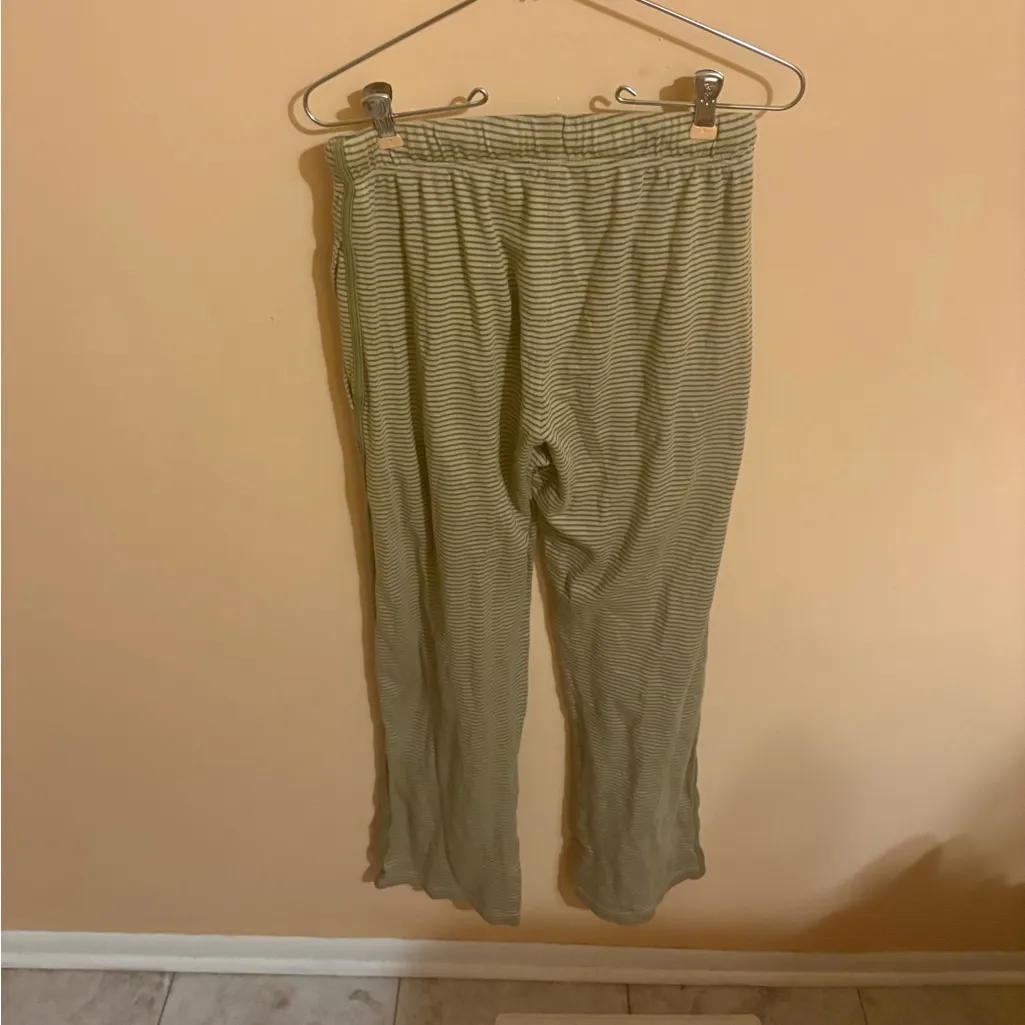Lake green striped pajama pants - Image 3
