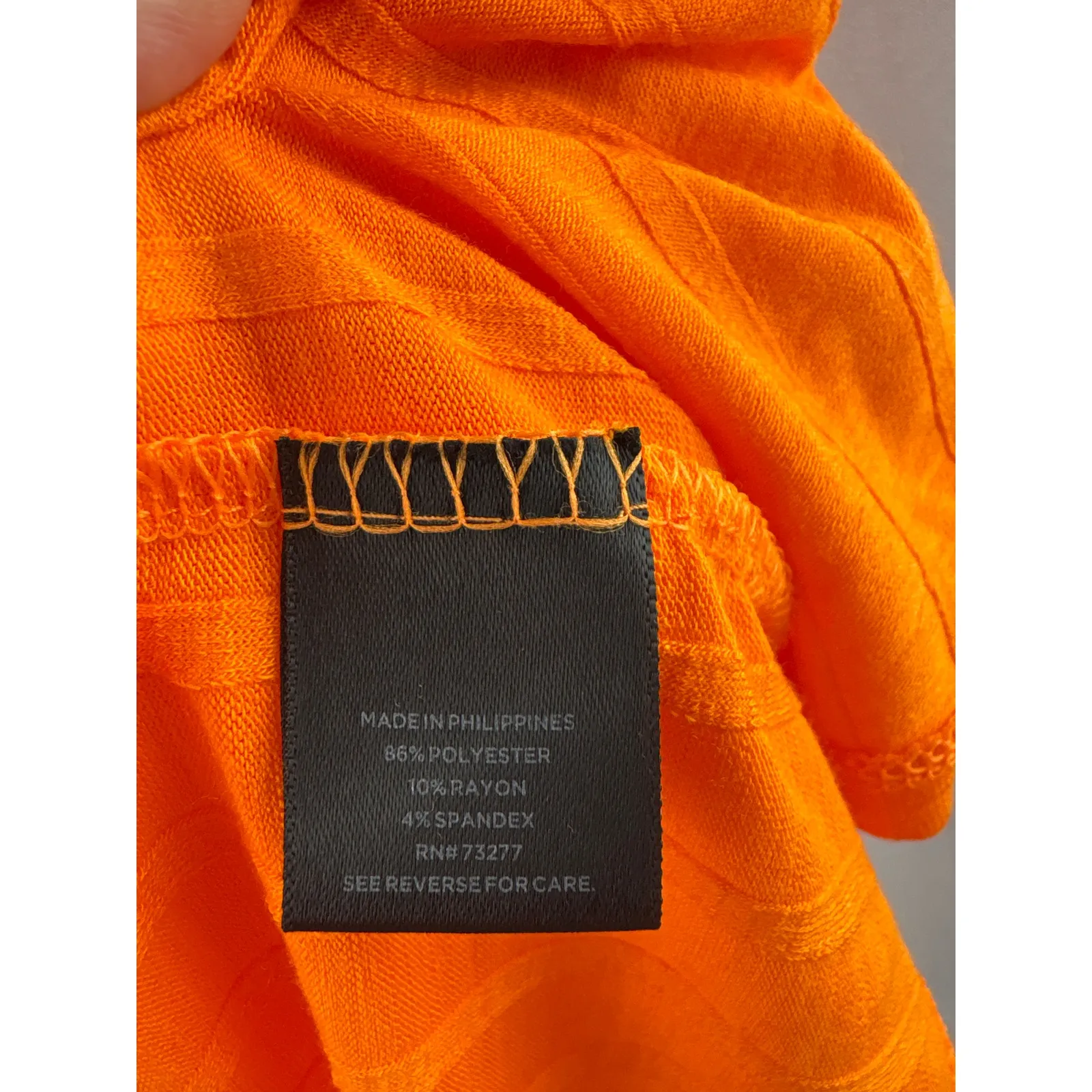 Women’s Simply Vera, Vera Wang Medium Bright Orange T-Shirt - Image 5