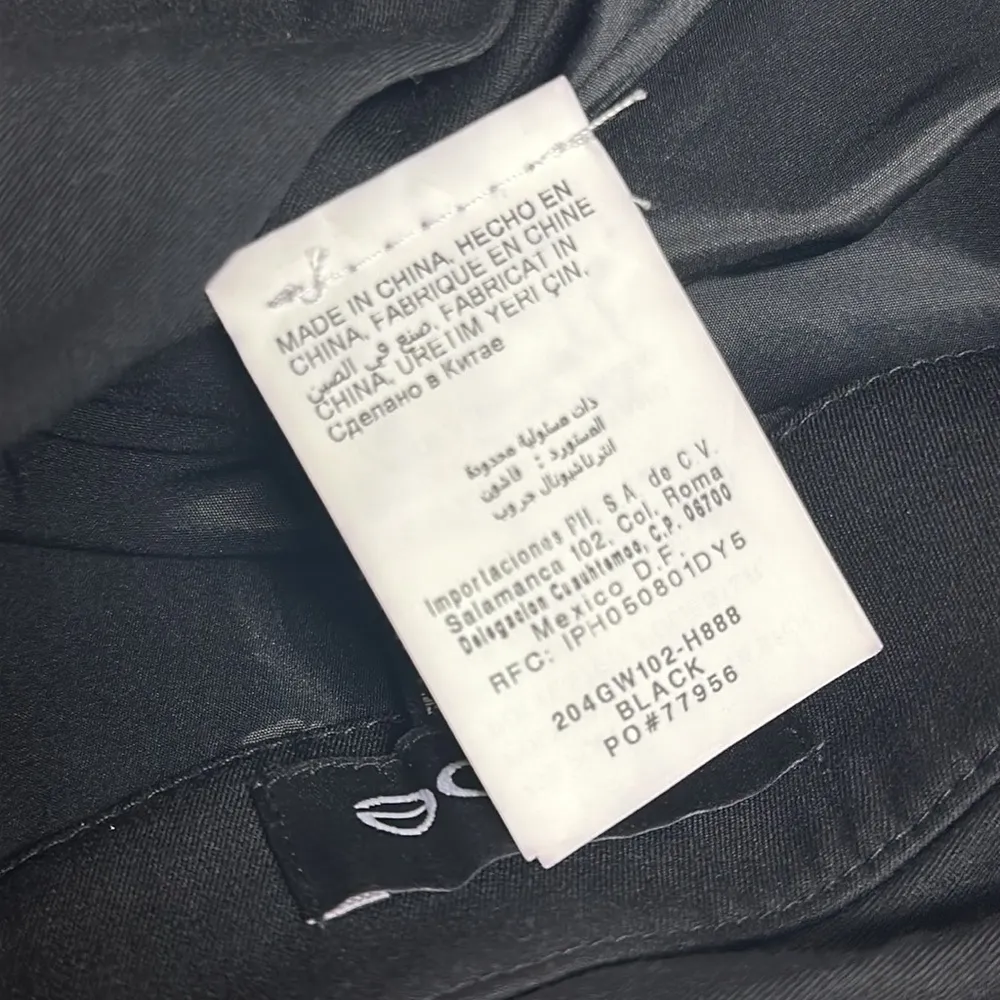 Black Side Ruched Mini Skirt with Chain Details. Sz 2 - Image 14