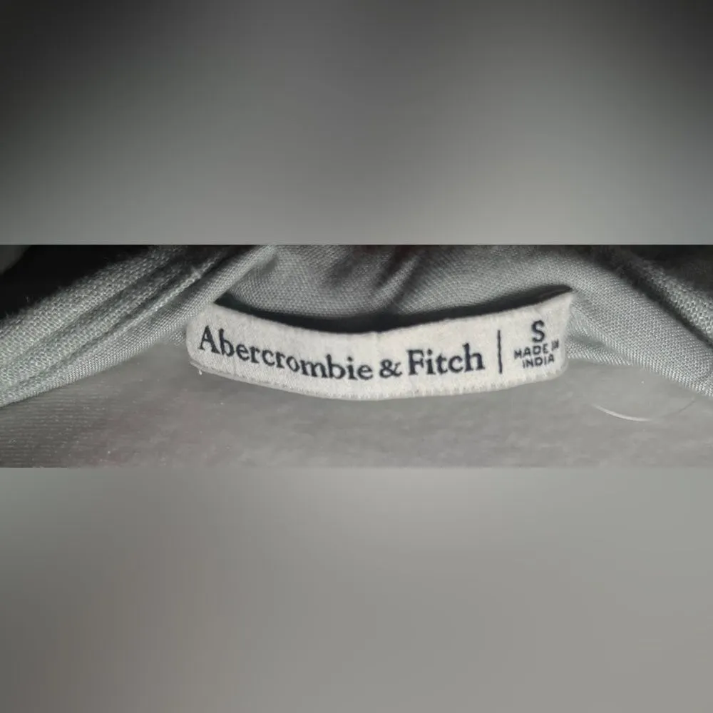 Abercrombie Tie Front Linen Blend Puff Sleeve Top Size Small Sage Green - Image 4