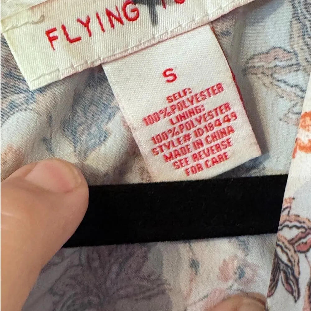 Flying Tomato Kimono sleeve boho prairie dress S Maxi Tiered cottagecore - Image 5