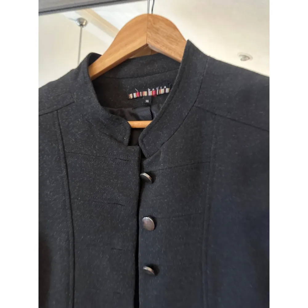 Women's Balia Black‎ Blazer Jacket Size M Black - Image 3