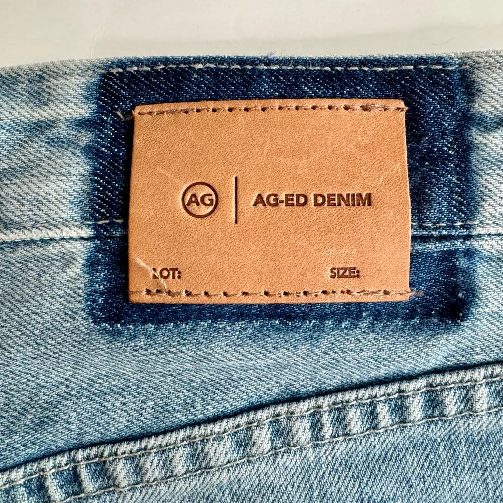 AG Adriano Goldschmied Alexxis High Waist Wedgie Cut Off Jean Shorts Size 33 NWT - Image 14