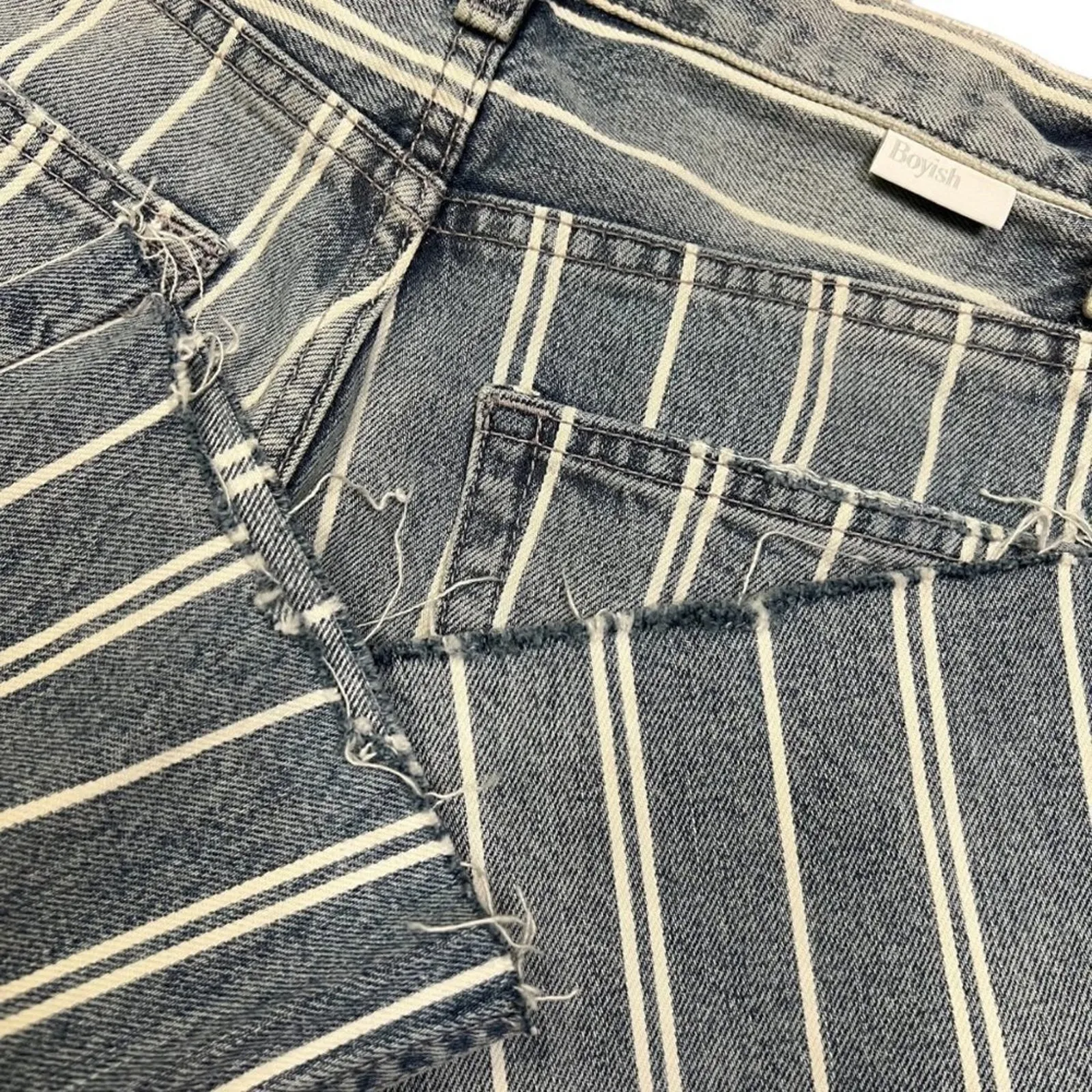 Boyish Darcy They Made Me a Criminal Crop Flare Jeans Size 25 - Image 11