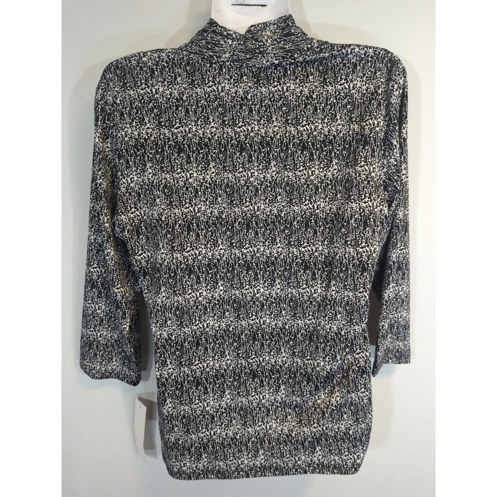 Coral Bay Black & Tan Print Duet Top - Image 6