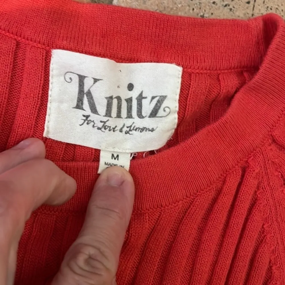 KNITZ FOR LOVE AND LEMONS RIBBED CROP TOP - Image 2